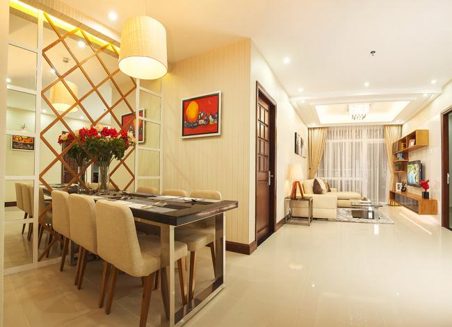 Cần cho thuê gấp Căn Hộ Sky Garder 3 Quận 7, Dt : 70 m2 2PN Giá 550 $/th