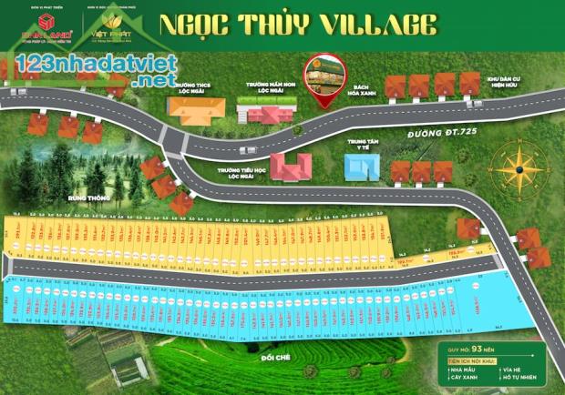 Mở bán đợt 1 Đất nền Ngọc Thủy Village Lộc Quảng - Xã Lộc Ngãi, Huyện Bảo lâm bảo lộc - 2