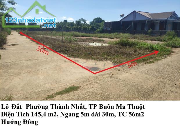 ✳️Bán Đất 2 Mặt Tiền 5x30 hẻm Nguyễn Thị Định P.Thành Nhất Buôn Ma Thuột Giá 1ty195tr - 1