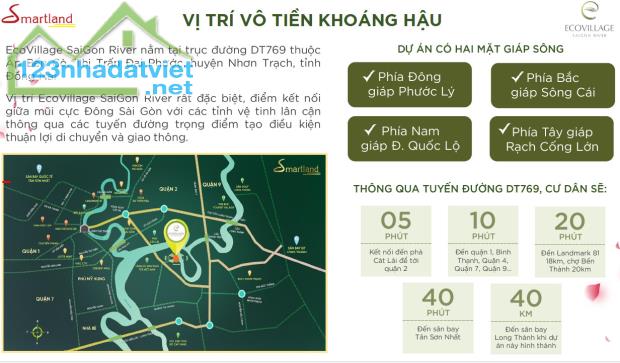 biệt thự song lập mặt tiền sông Ecovillage Saigon River giá chỉ 14,5 tỷ (gồm VAT, PBT) - 5