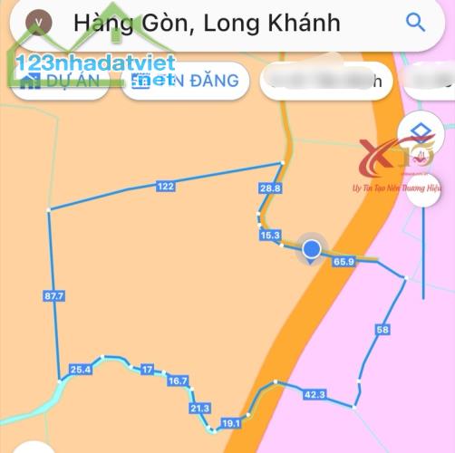 Bán đất vườn Đồi Rìu xã Hàng Gòn TP Long Khánh 15229m2 giá 18,6 tỷ