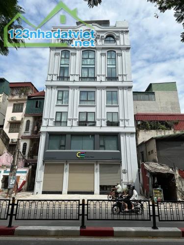 Bán toà nhà MP Thái Hà, vị trí đắc địa, phố toàn ngân hàng lớn DT: 190m2, 6tầng, MT 9m, - 1
