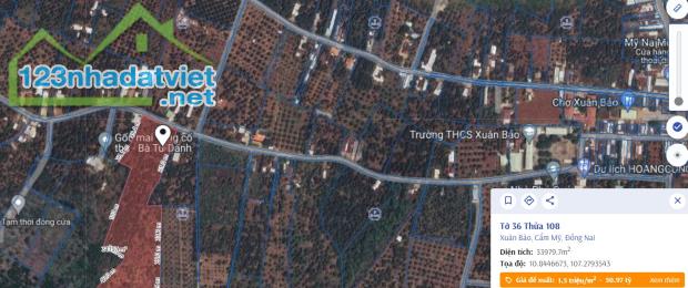 Kẹt tiền cần bán nhanh buông sổ 5 sào đất vườn có nhà 200m2 gần trường THCS Xuân Bảo - 2