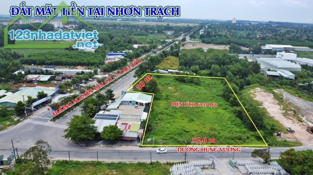 Chủ bán gấp 6000m2 đất 2  mặt tiền đường Hùng Vương  tại xã Phước An Nhơn Trạch Đồng Nai - 1