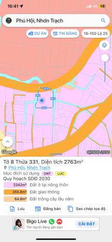 Siêu phẩm 2 sào 7 có 100m thổ cư vew 1 mặt đường 3 mặt suối tại Phú Hội Nhơn Trạch - 1