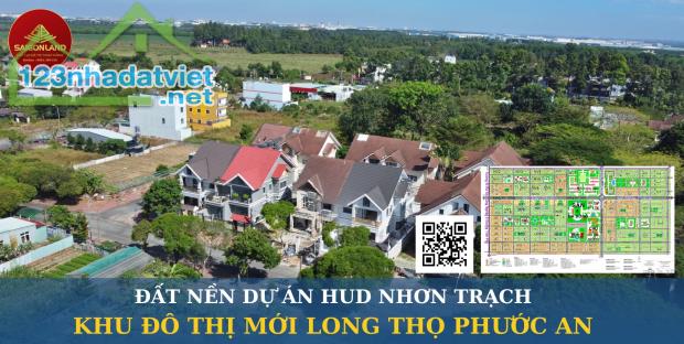 Saigonland - Mua bán Đất nền  dự án HUD Nhơn Trạch sẵn sổ hồng riêng - pháp lý chuẩn chỉnh