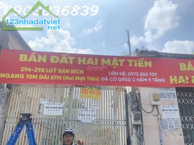 Chính chủ bán 670m2 đất 2 mặt tiền Lũy Bán Bích, phường Hòa Thạnh, Q. Tân Phú, HCM - 4