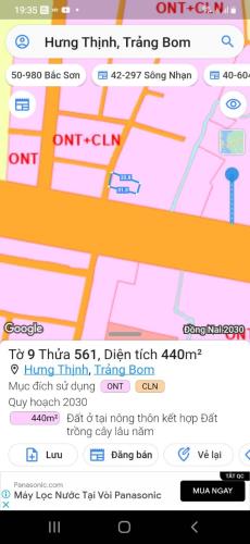 Bán đất thổ cư 208m2 Xã Hưng Thịnh Huyện Trảng Bom giá chỉ 1,4 Tỷ - 1