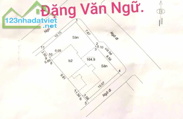 ⚜️ NHÀ PHỐ ĐẶNG VĂN NGỮ, ĐỐNG ĐA, LÔ GÓC 2 MẶT NGÕ Ô TÔ TRÁNH, 95M2 4T MT 9.5M, CHỈ 28 TỶ - 4