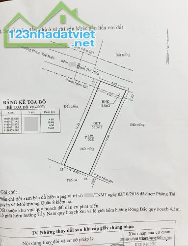 Bán ĐẤT thổ cư Rất Rẻ Quận 8, không qui hoạch, không lộ giới