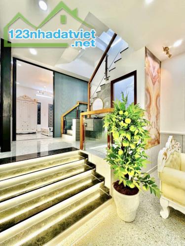 DT CỰC ĐẸP 4 x 14 - NHÀ 4 TẦNG HẺM ÔTÔ ĐƯỜNG SỐ 9 - P9 GÒ VẤP TPHCM - 2