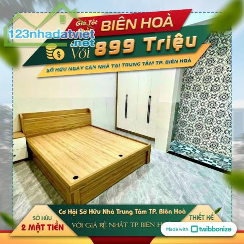 Chỉ cần 899 tr sở hữu căn nhà 2 mặt tiền gần cao đẳng SONADEZI Biên Hòa - 1