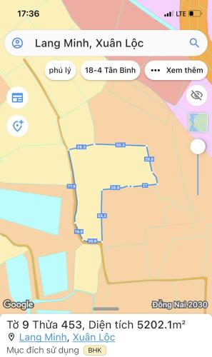 Bán đất xã Lang Minh, Xuân Lộc: 5.200m2, giá 4,15 tỷ