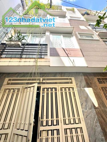 Nhà Phú Nhuận, Thích Quảng Đức, Ngang 4.1 x 9, 4 Tầng, 5 Phòng, Hẽm 3m, Sổ Đẹp, Nhĩnh 6 Tỷ - 1
