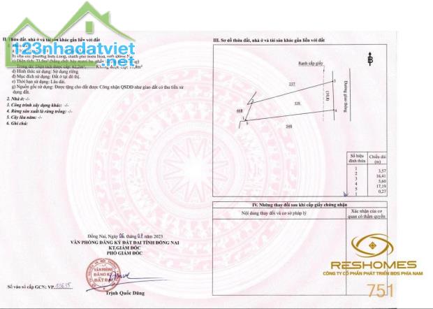 Bán đất phường Bửu Long, đường xe hơi gần trạm thu phí, sổ hồng riêng từng lô giá 1.75 tỷ - 5