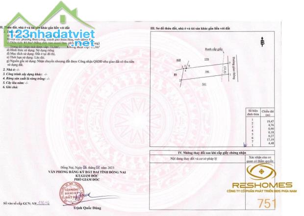 Bán đất phường Bửu Long, đường xe hơi gần trạm thu phí, sổ hồng riêng từng lô giá 1.75 tỷ - 3