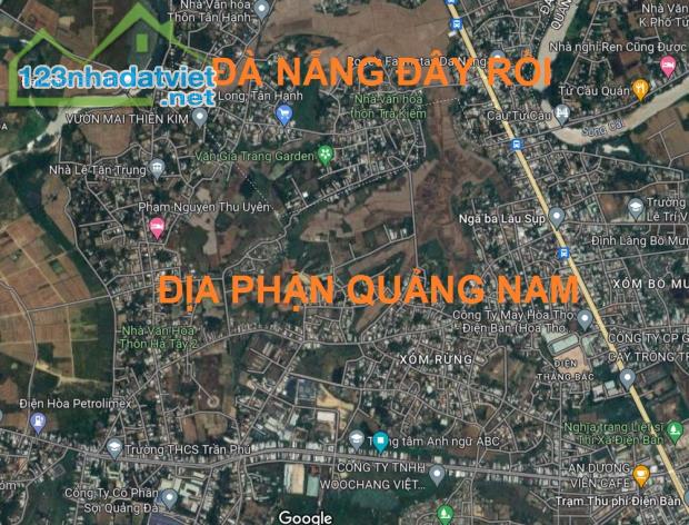 Bán lô đất giáp Đà Nẵng thuộc xã Điện Hòa, tx Điện Bàn, Quảng Nam giá hơn 500 triệu