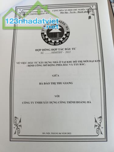 Tôi cần bán 2 lô đất sạch No 3.6 và 4.0 giá gốc 50tr/m2 KDT Đại Kim Đinh Công 0903 417 838