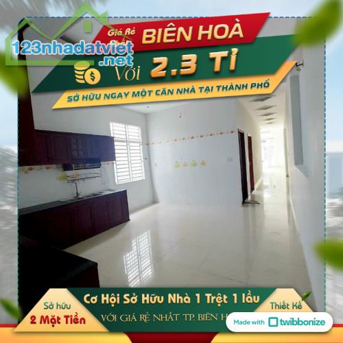 Nhà sổ riêng gần KCN Biên Hòa đường ô tô 7m - 2