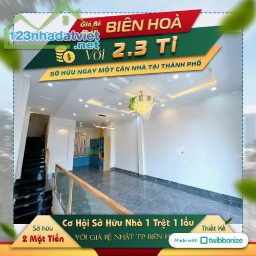 Nhà 1 trệt 1 lầu sổ riêng gần KDC Phú Thịnh - 2