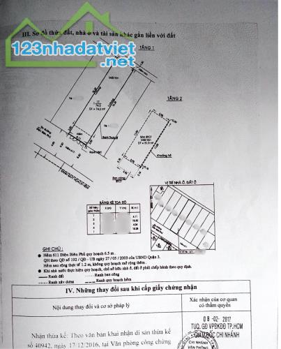 hxh 5m 611 Điện Biên Phủ, 4,1x18m, dtcn 74m2 đất , 2 tầng đúc giá 14 tỷ - 1