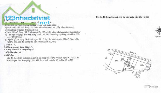 CHÍNH CHỦ BÁN ĐẤT THỔ CƯ GIÁ RẺ NGAY QL20-NINH GIA - 1