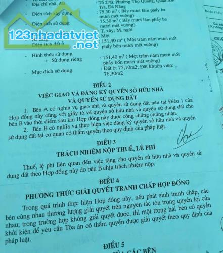 Bán căn nhà c4 rộng 𝟭𝟱𝟭𝗺 kiệt ô tô  LÊ TẤN TRUNG , Thọ Quang , Sơn Trà ⭐⭐⭐ - 2