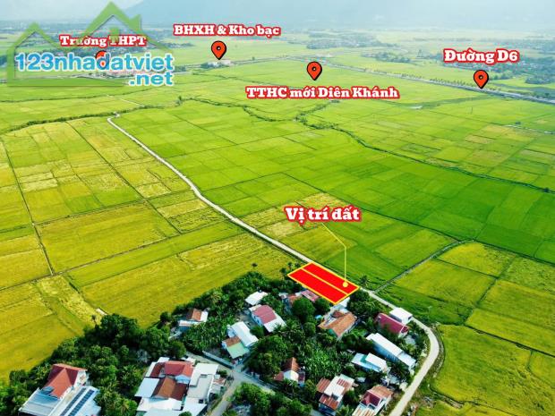 Bán siêu phẩm view lúa cực đẹp tại Diên Lạc , ngay trung tâm hành chính Diên Khánh. - 3