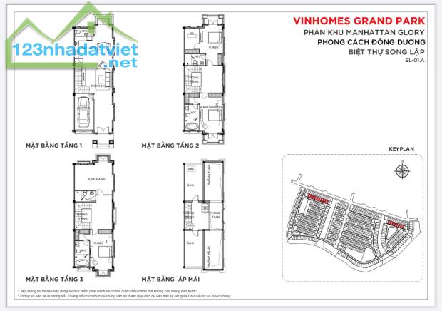 Bán biệt thự song lập M2-39 Vinhomes Grand Park, Quận 9, TpHCM - 5