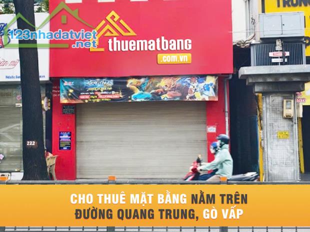 Cho thuê mặt bằng đắc địa tại quang trung, gò vấp - 1