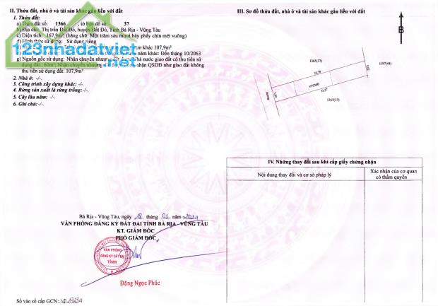 CHỈ 338 TRIỀU SỞ HỮU 170M2 TẠI TRUNG TÂM TT ĐẤT ĐỎ BÀ RỊA VT,SỔ HỒNG,XẨY TỰ DO - 4