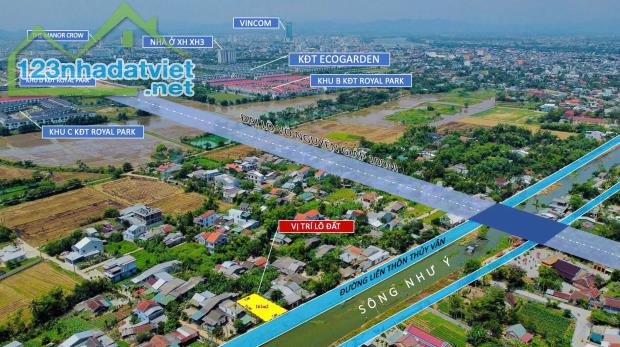 ĐẤT MẶT TIỀN VIEW SÔNG THỦY VÂN, TP HUẾ - 161M2 - 3,3X TỶ - 1