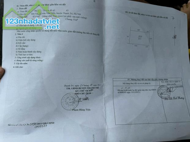 !! SIÊU PHẨM CỰC HÓT ** EM CHÍNH CHỦ BÁN CĂN NHÀ TÂM HUYẾT TẠI THỊ TRẤN VĂN ĐIỂN, THANH - 4