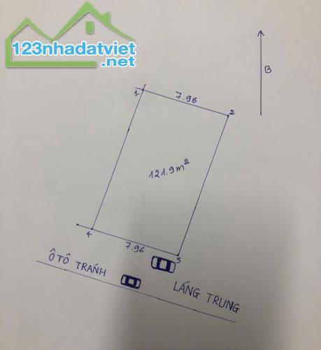 Bán đất thổ cư 122m2, mặt tiền 8m, đường 6m ô tô tránh Láng Trung, Đống Đa, 29 tỷ