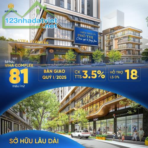 Bán căn ngoại giao 3PN chung cư Viha Complex Nguyễn Tuân, giá từ 79 tr/m2, CK 5%, lãi suất