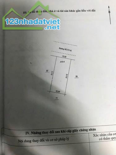 Bán gấp đất tái định cư sổ riêng ngang 10x24= 240m2 đất ở giá nhỉnh 4xx - 2