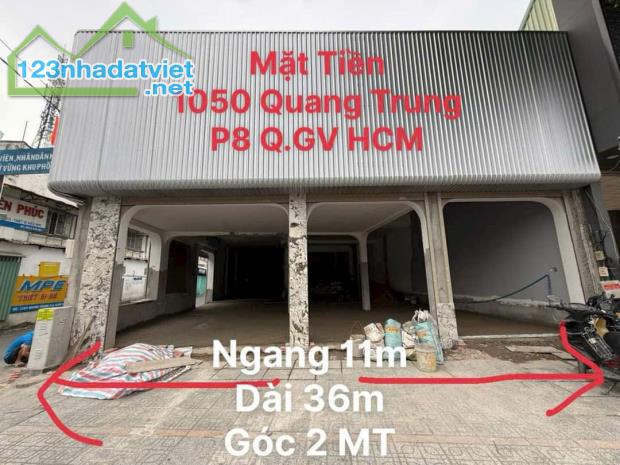 Bán Nhà 2 Lầu (11x36) Góc 2 Mặt Tiền Quang Trung, P8, Gò Vấp. Giá bán: 45 tỷ - 1