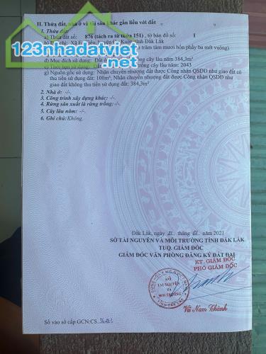 Bán 484,3m2 Đất Chính Chủ Có 1 Căn Nhà Nhỏ và Trồng Hoa Màu Tại Ea Tiêu, huyện Cư Kuin, - 2