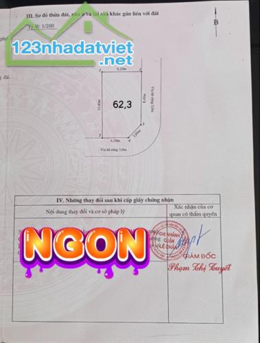 Bán đất tái định cư Tam Kỳ -  Vĩnh Niệm, 62m, lô góc, tuyến 2, GIÁ 7x tr/m