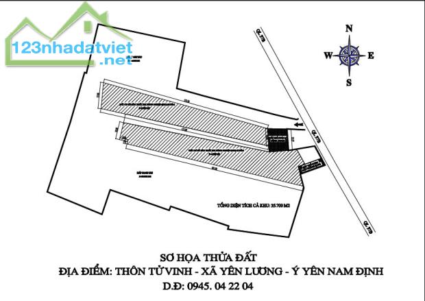 !! SANG NHƯỢNG ĐẤT 35.000m2 (Mặt tiền dài 40m) VÀ 12.000m2 (Mặt tiền dài 24m) TẠI YÊN