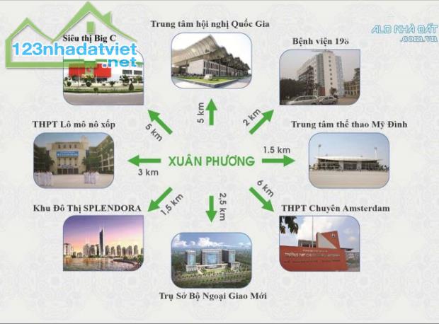 Bán CC Vigracera Xuân Phương , lô góc view đẹp,tầng trung ,tặng NT 58m2 , Giá chỉ 2,89 tỷ - 3