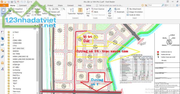 LÔ GÓC 2 MẶT TIỀN TẠI KDC VĨNH PHÚ 2, KỀ CÔNG VIÊN CHỈ 31,9TR/M2 - 3