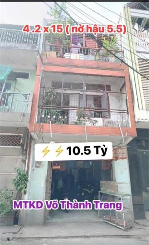 MTKD Võ Thành Trang, Phường 11 - Khu Bàu Cát - Tân Bình. Nhà 72m2, 3 Tầng, chỉ 10.5 tỷ - 1