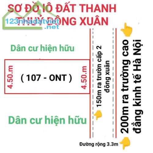 Bán gấp 107m đất full thổ cư Đông Xuân Sóc Sơn ôtô thông giá hơn tỷ - 2