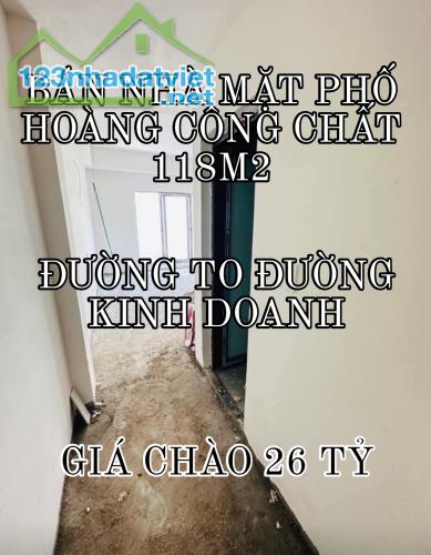 BÁN NHÀ MẶT PHỐ BẮC TỪ LIÊM 118M2-5 TẦNG-MT 4M-GIÁ CHÀO 26 TỶ-THƯƠNG LƯỢNG - 4