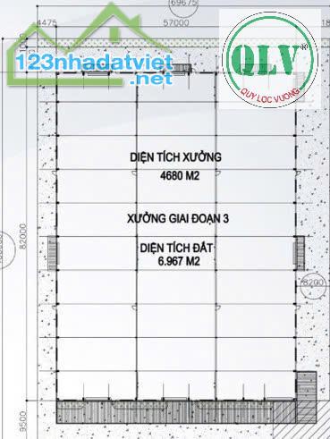 Cho thuê nhà xưởng 4.680m2 mới xây dựng  tại KCN Hòa Bình, Long An - 3