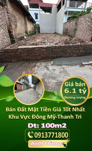 Chính Chủ Bán Đất Mặt Tiền Giá Tốt Nhất Khu Vực Đông Mỹ-Thanh Trì