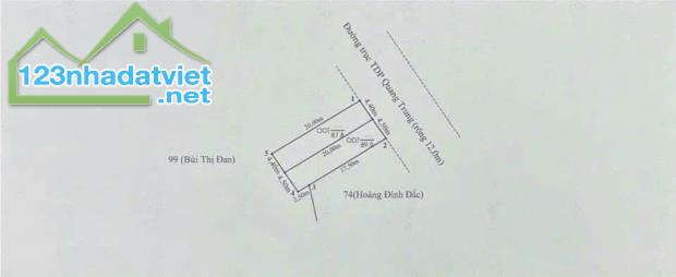 ❌❌ Cc BÁN 2 LÔ ĐẤT F0 TDP QUANG TRUNG - MINH ĐỨC - ĐỒ SƠN . ✔️ Diện tích : 87,7m2 & 89,9 m - 4