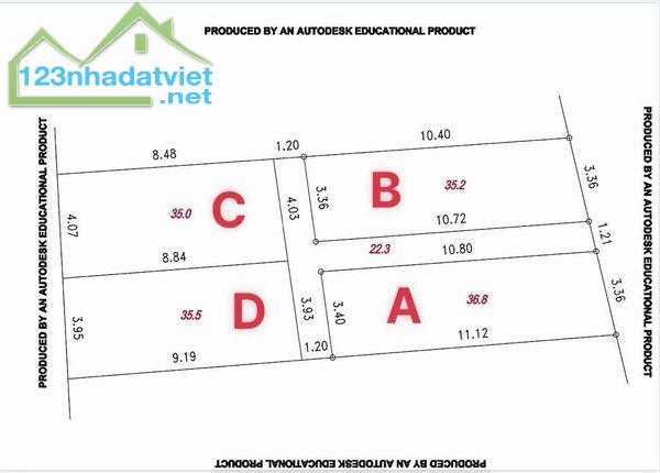 tổ hợp 4 căn liền kề liên mạc-mặt ngõ ô tô tránh-kinh doanh