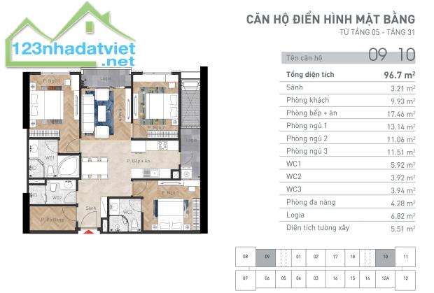 BÁN CĂN HỘ CAO CẤP 3 PHÒNG NGỦ MẶT ĐƯỜNG NGUYỄN TUÂN - THANH XUÂN CHỈ HƠN 8 TỶ - 1